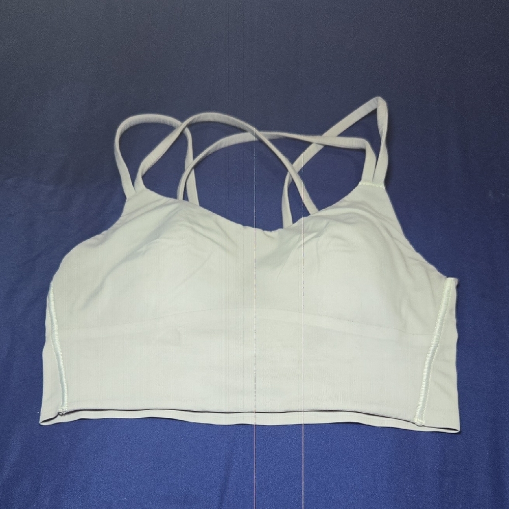 Lululemon Athletica Cream Strappy Sports Bra